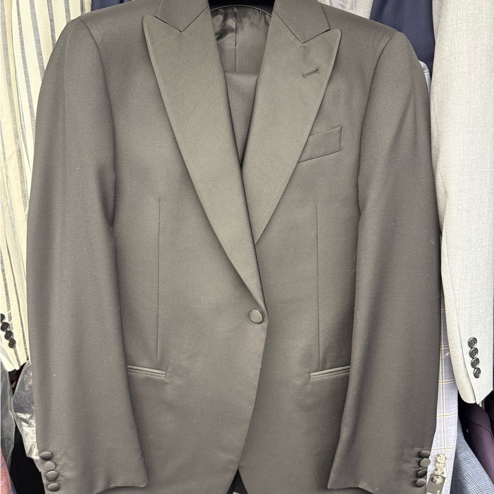 Emporio Armani Charcoal Tuxedo Jacket